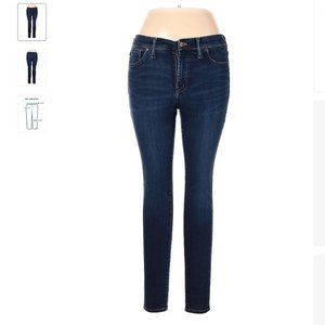 Madewell Denim Blue Jeans - Dark Wash Skinny Leg High Rise Waist